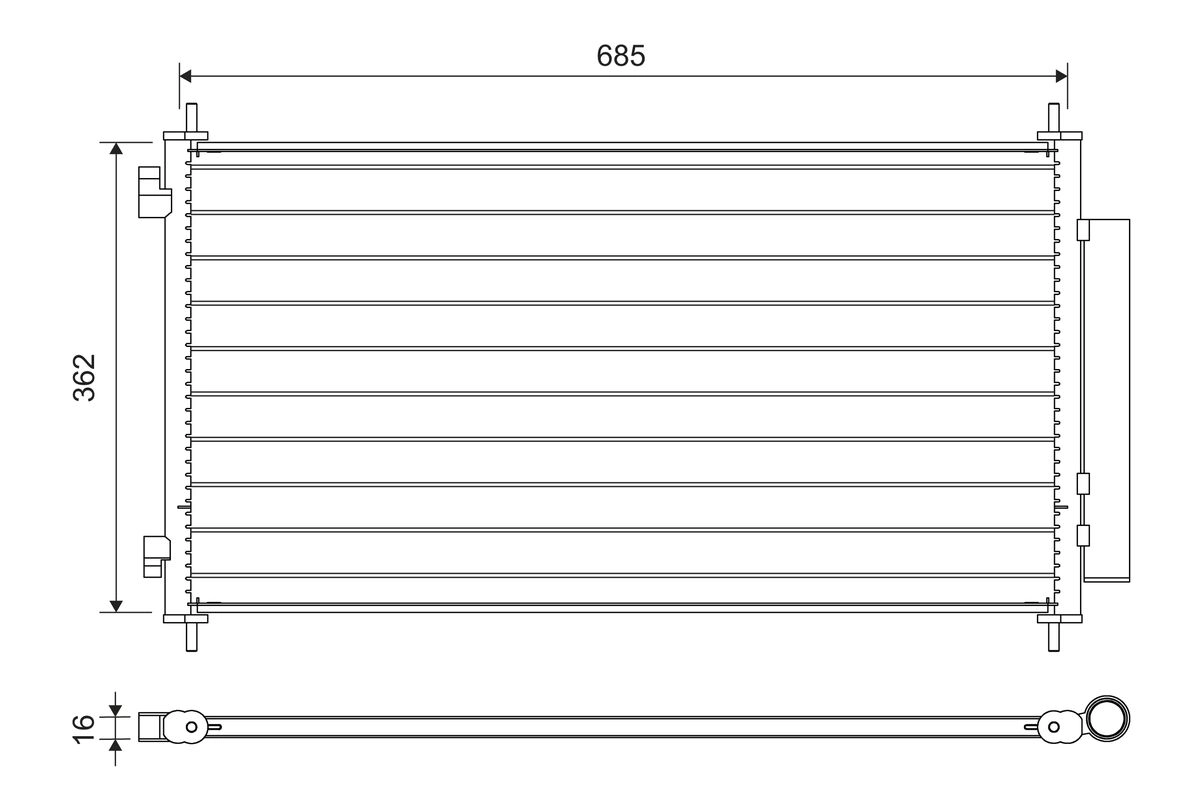 Condenser, air conditioning (822734)