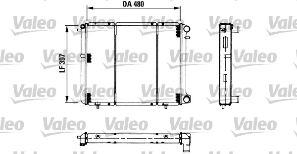 Radiator, engine cooling (730180)