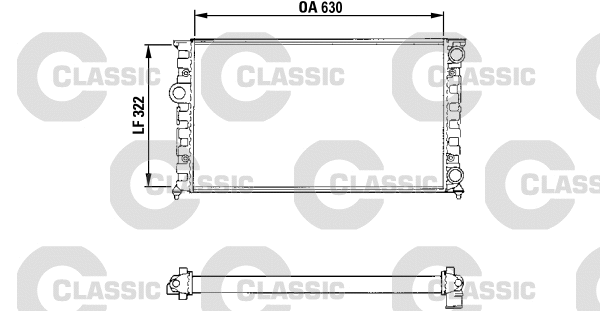 Radiator, engine cooling (231025)