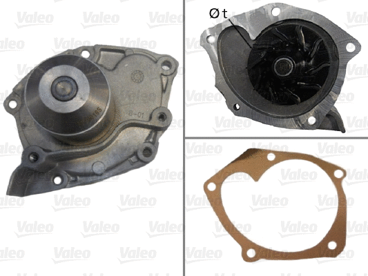 Water Pump, engine cooling (506725)