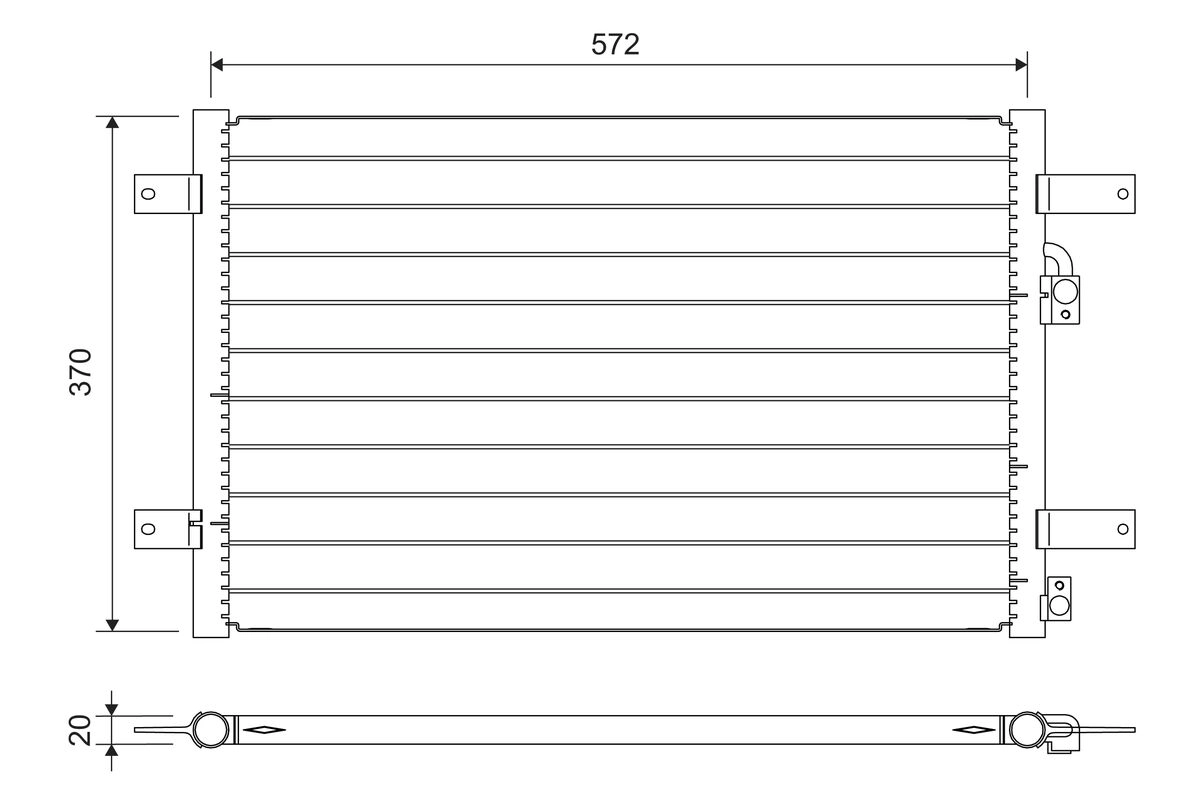 Condenser, air conditioning (822736)