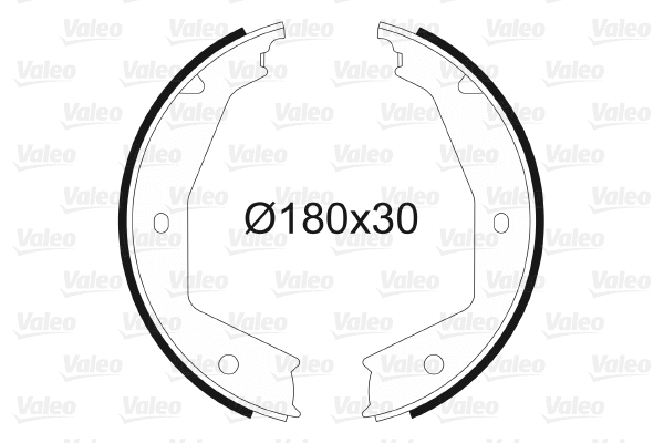 Brake Shoe Set, parking brake (564021)