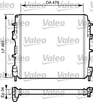 Radiator, engine cooling (732687)