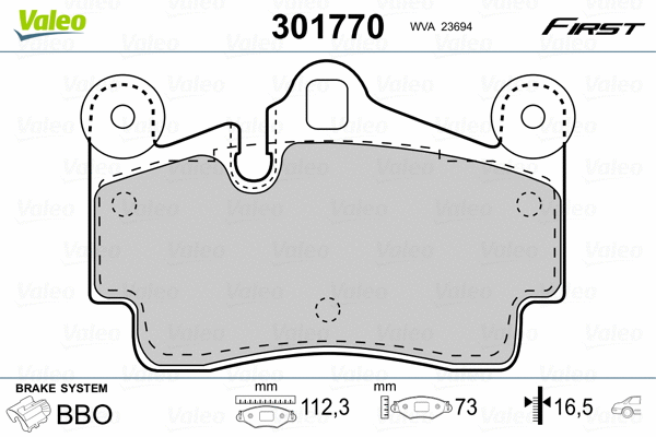 Brake Pad Set, disc brake