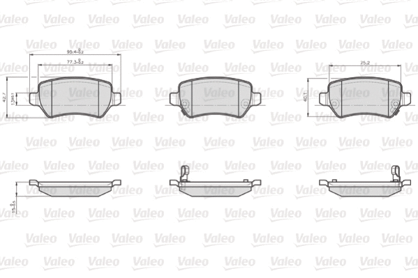 Brake Pad Set, disc brake (872417)