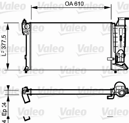 Radiator, engine cooling (730984)