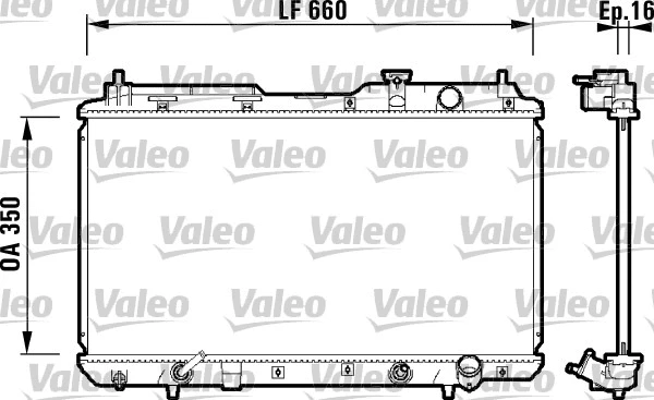 Radiator, engine cooling (734110)