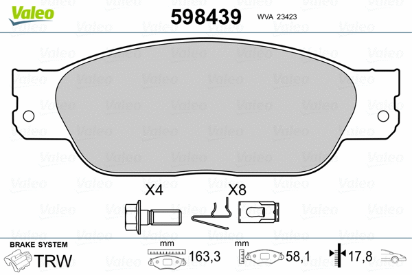 Brake Pad Set, disc brake
