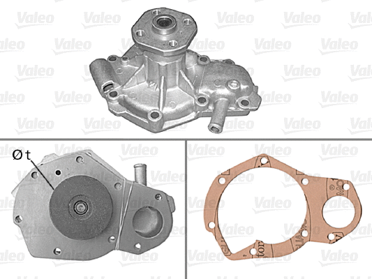 Water Pump, engine cooling (506074)