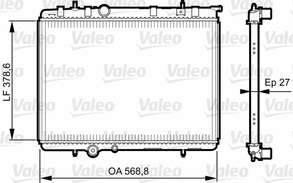 Radiator, engine cooling (735598)