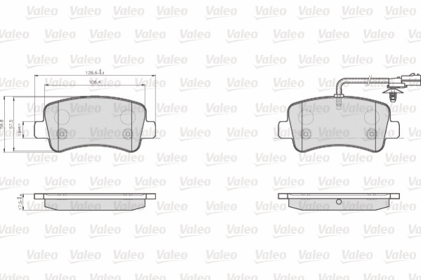 Brake Pad Set, disc brake (872112)