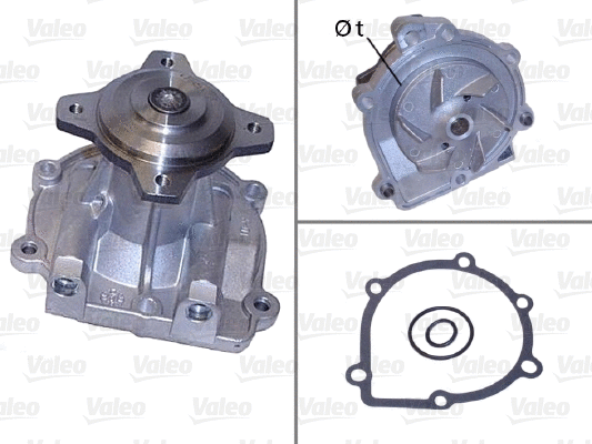 Water Pump, engine cooling (506904)