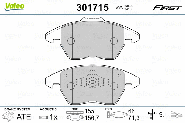 Brake Pad Set, disc brake