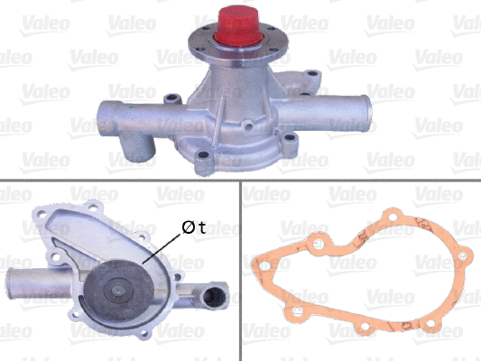 Water Pump, engine cooling (506052)