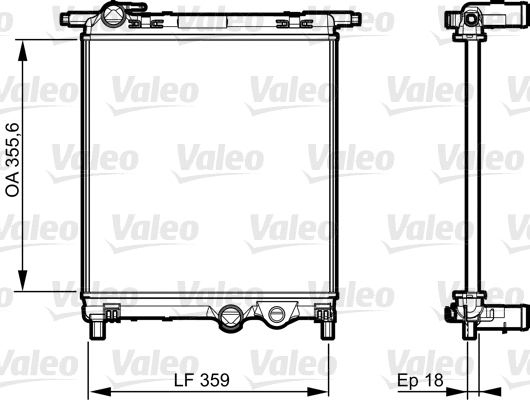 Radiator, engine cooling (735469)