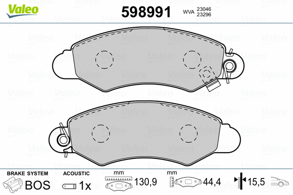 Brake Pad Set, disc brake
