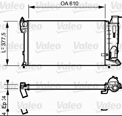 Radiator, engine cooling (731176)