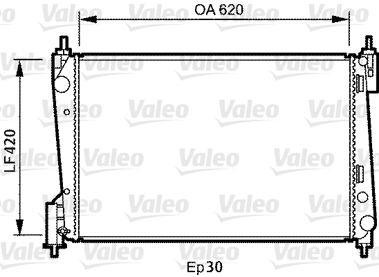 Radiator, engine cooling (735040)