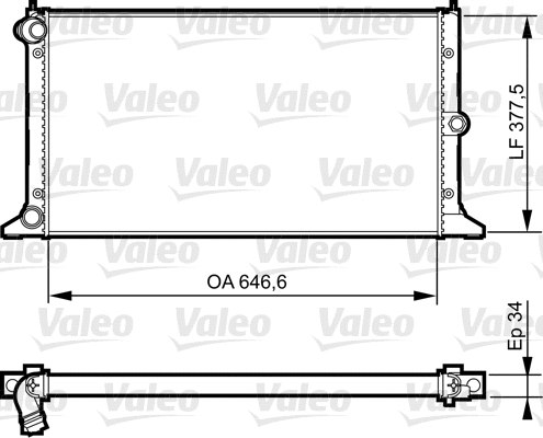 Radiator, engine cooling (735372)