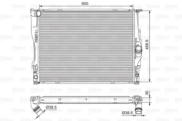 Radiator, engine cooling (701542)