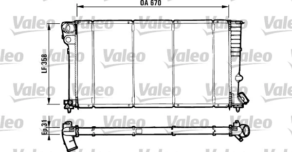 Radiator, engine cooling (731571)