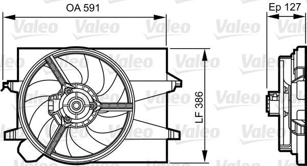 Fan, engine cooling (696278)