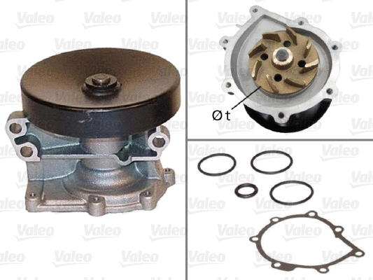 Water Pump, engine cooling (506526)