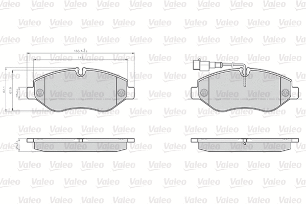 Brake Pad Set, disc brake (872230)