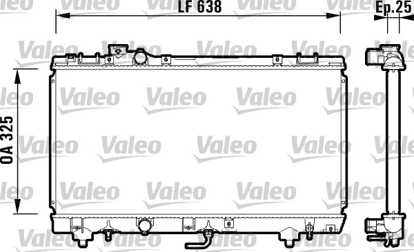Radiator, engine cooling (734176)