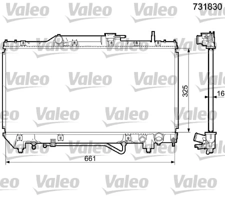 Radiator, engine cooling (731830)