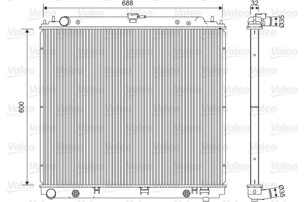 Radiator, engine cooling (701566)