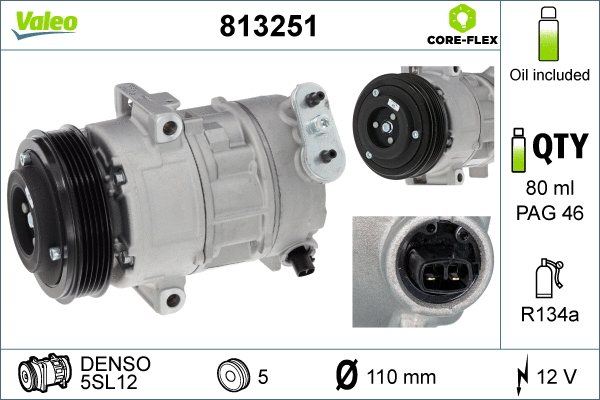 Compressor, air conditioning (813251)