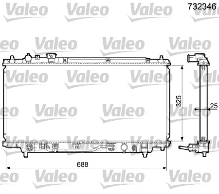 Radiator, engine cooling (732346)