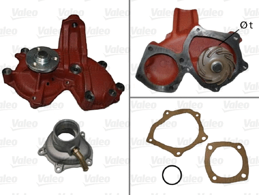 Water Pump, engine cooling (506562)