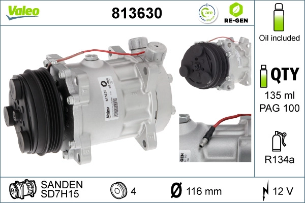 Compressor, air conditioning (813630)