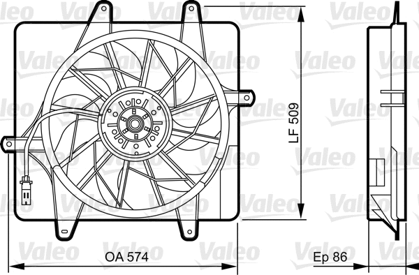 Fan, engine cooling (696365)