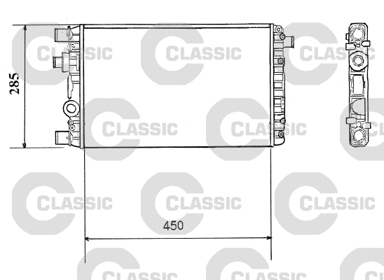 Radiator, engine cooling (232789)