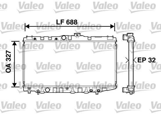 Radiator, engine cooling (734558)