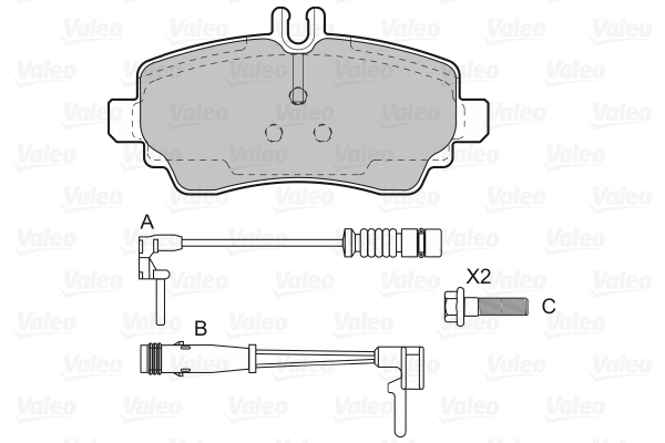 Brake Pad Set, disc brake (598582)