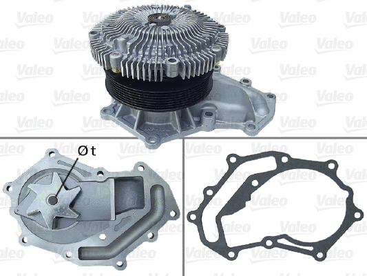 Water Pump, engine cooling (506868)