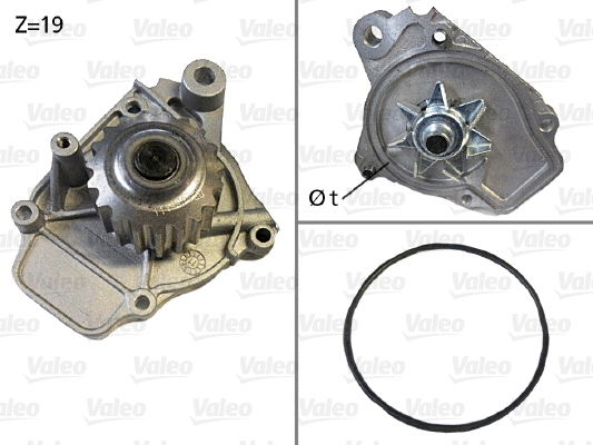 Water Pump, engine cooling (506045)