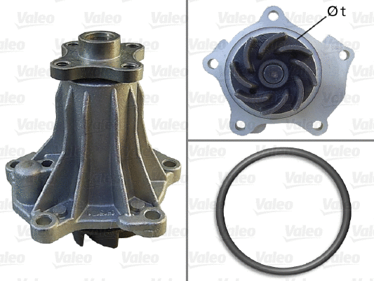 Water Pump, engine cooling (506047)
