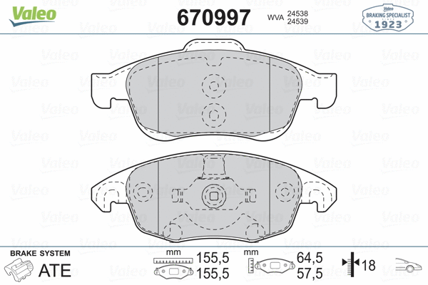 Brake Pad Set, disc brake