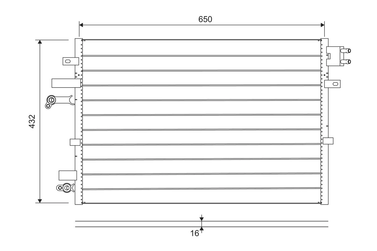 Condenser, air conditioning (822745)