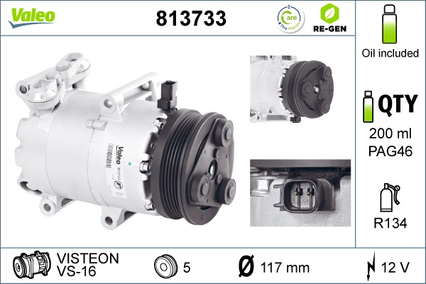 Compressor, air conditioning (813733)