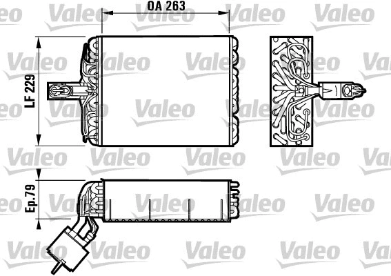 Evaporator, air conditioning (817083)