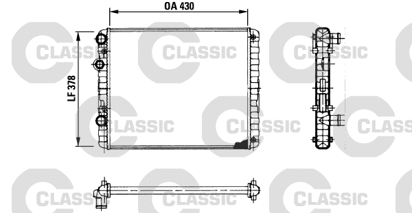 Radiator, engine cooling (230956)