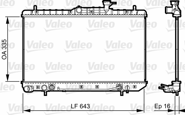 Radiator, engine cooling (734960)