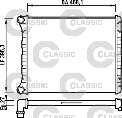Radiator, engine cooling (232785)
