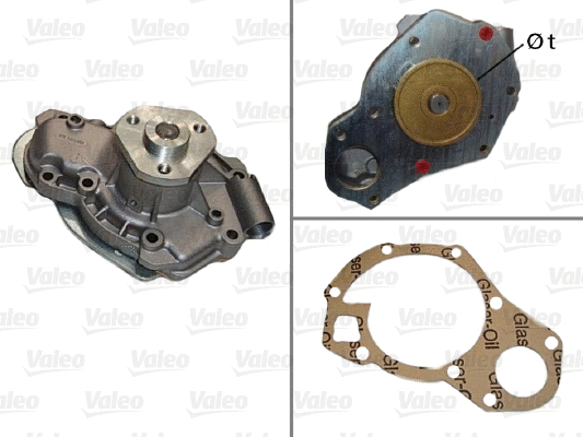 Water Pump, engine cooling (506317)